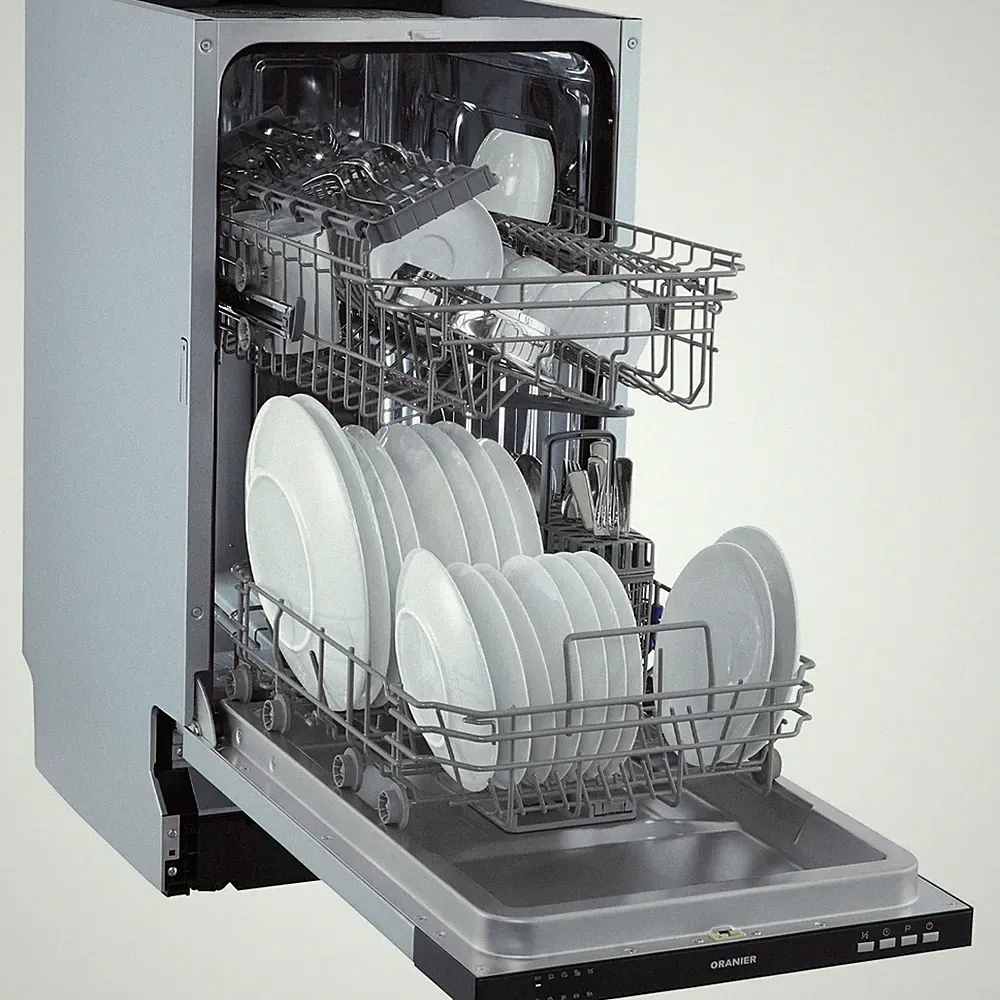 Oranier Einbau Geschirrspüler 45 cm Spülmaschine vollintegrierbar & 4 Programme