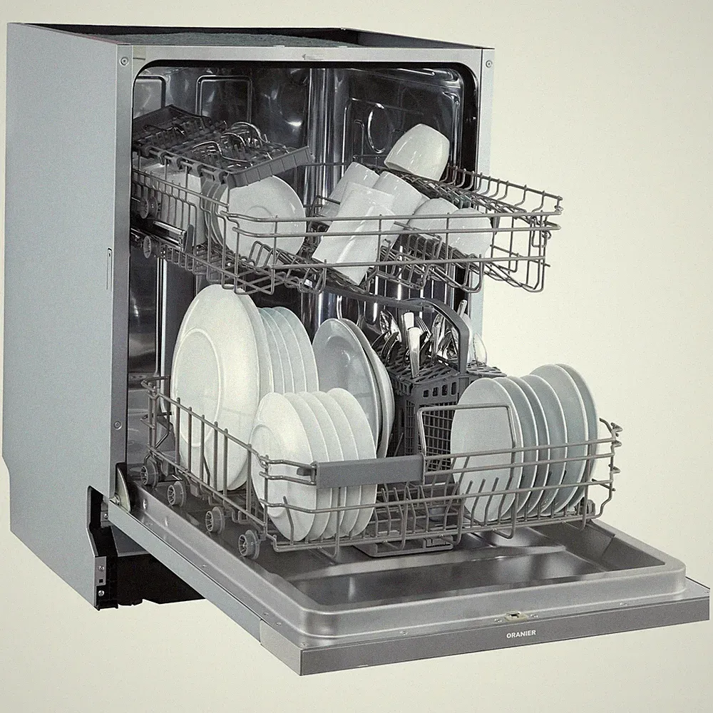 Oranier Einbau Geschirrspüler 60 cm 6 Programme teilintegrierbar für 12 Gedecke