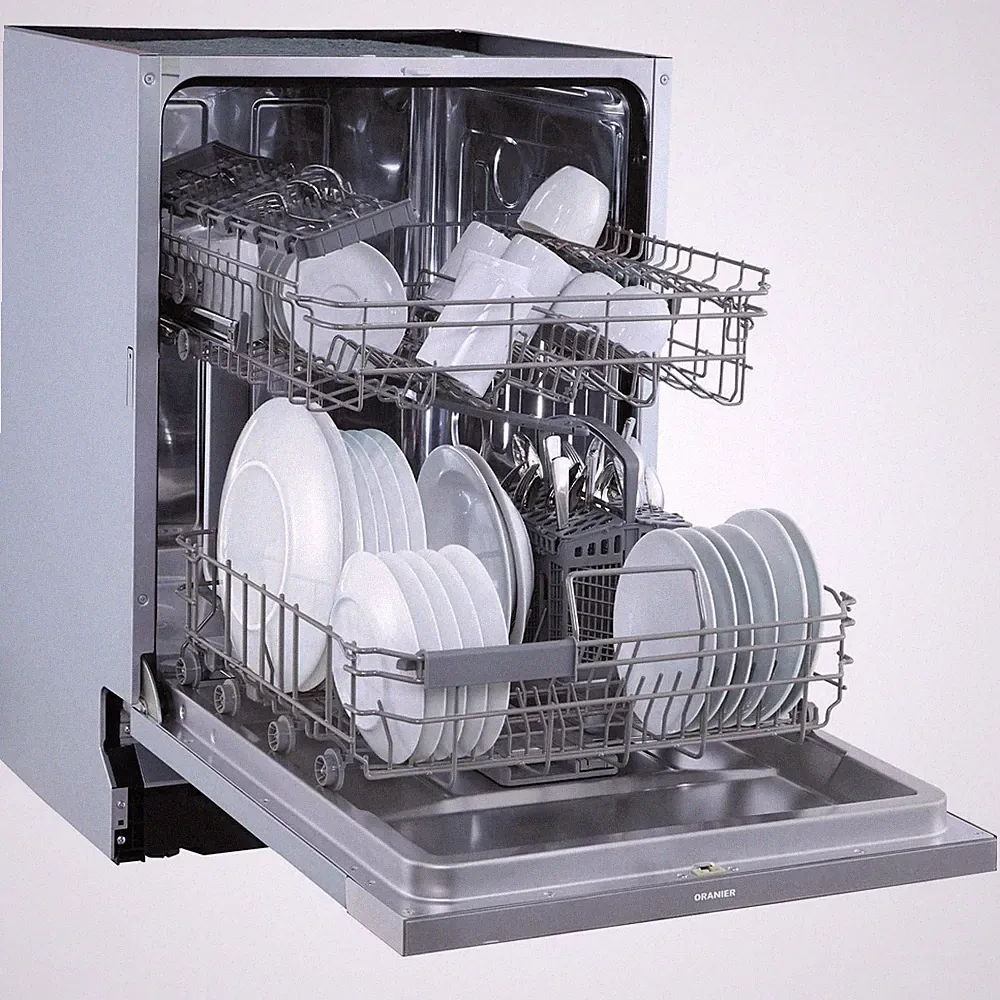 Oranier Einbau Geschirrspüler 60 cm 6 Programme teilintegrierbar für 12 Gedecke