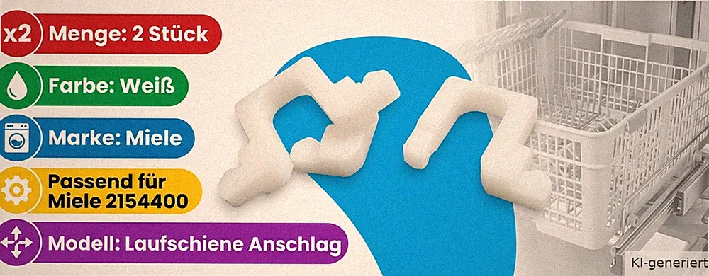 passend für Miele Geschirrspülkorb Endanschlag Lau 2154400