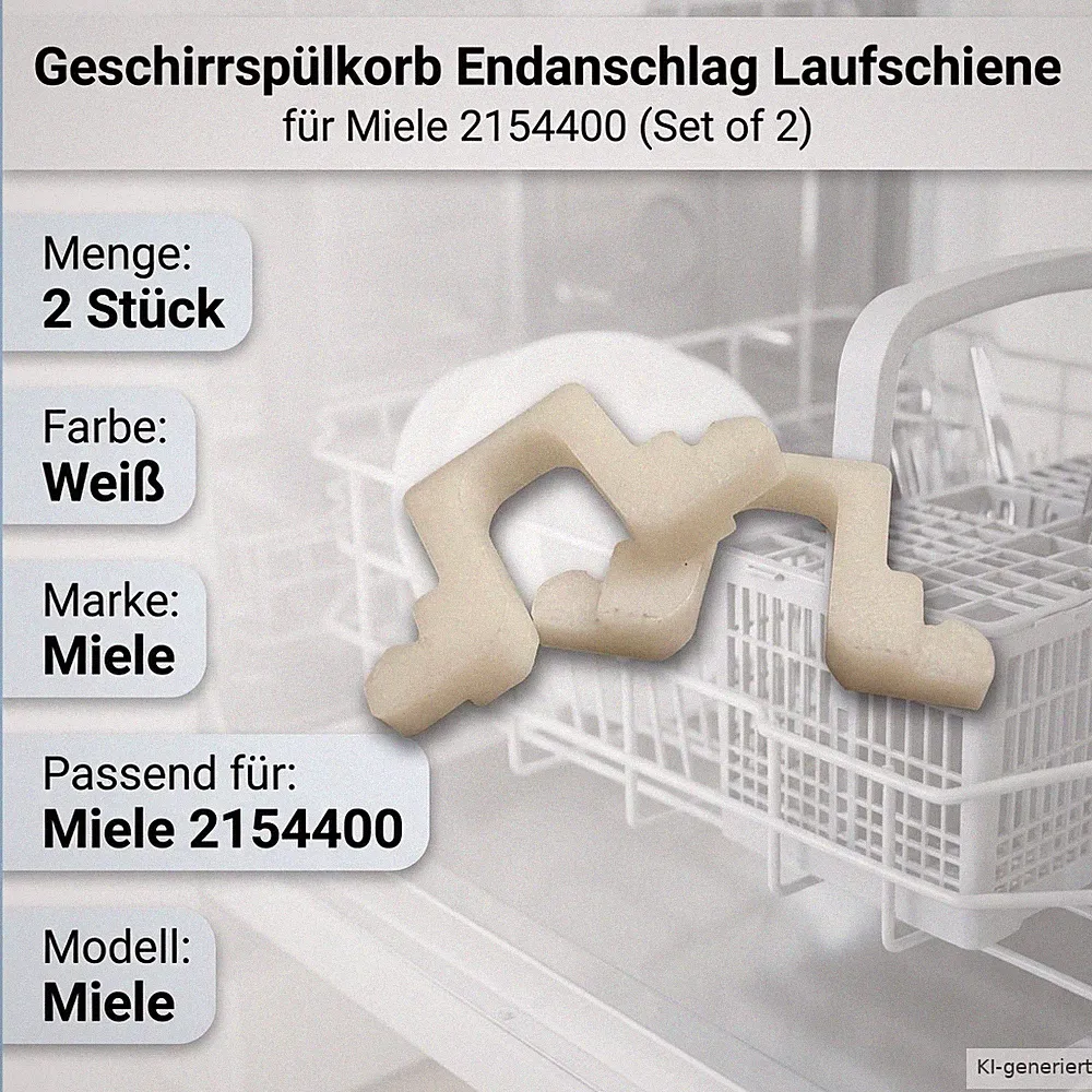 passend für Miele Geschirrspülkorb Endanschlag Lau oberkorb gleitschiene stopper