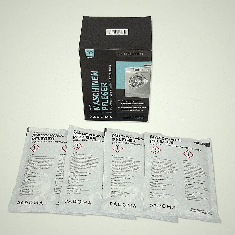 Profi-Maschinenpfleger PADOMA 10079187 für Waschmaschine Geschirrspüler 4x150g