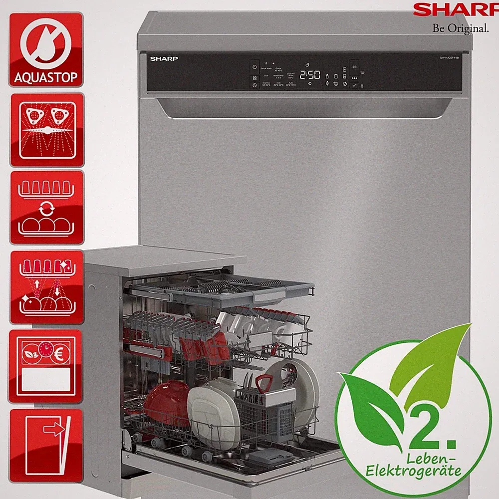 Sharp QW-NA25F44BI-DE Geschirrspüler Spülmaschine RO_QWNA25F44BIDE_R