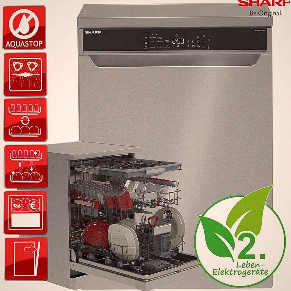 Sharp QW-NA25F44BI-DE Geschirrspüler Spülmaschine RO_QWNA25F44BIDE_R