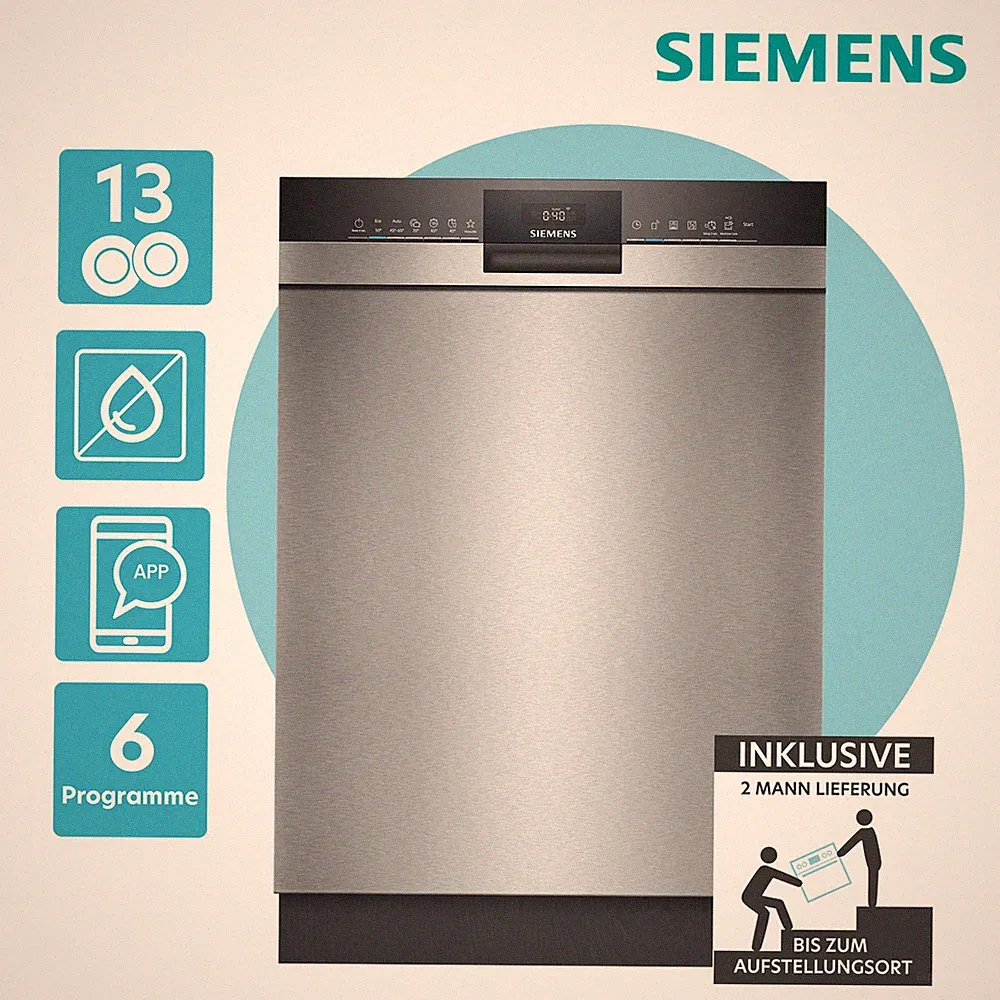 Siemens SN43HS11TE Geschirrspüler 13 Maßgedecke Home Connect-App 2ML