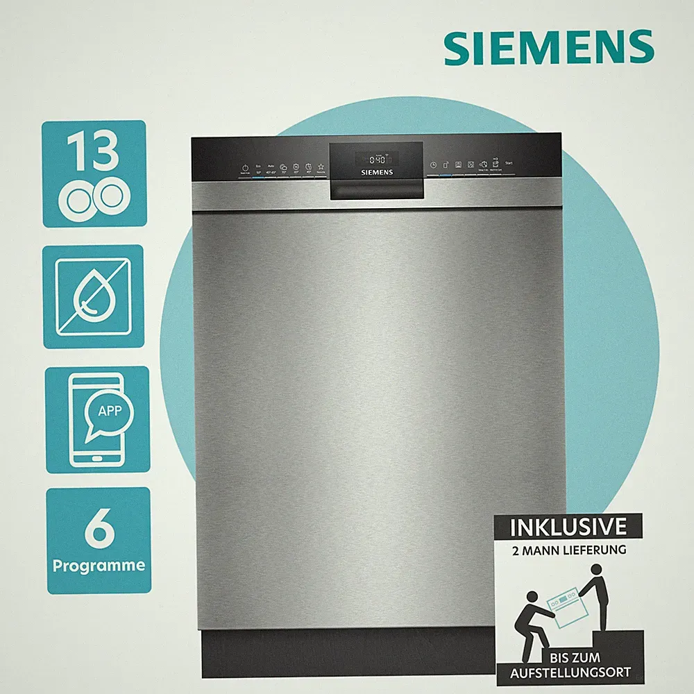 Siemens SN43HS11TE Geschirrspüler 13 Maßgedecke Home Connect-App 2ML