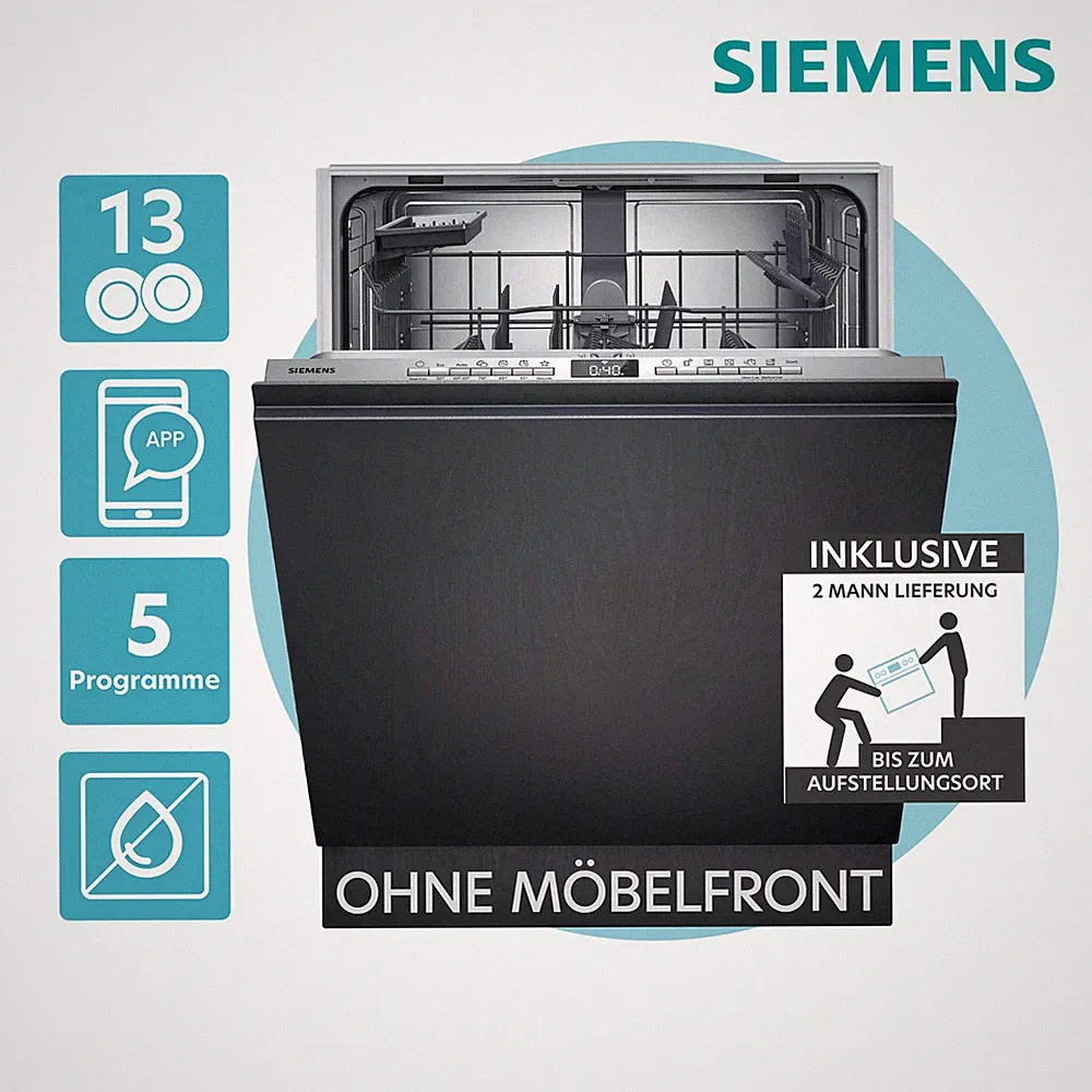 Siemens SN63HX16TE Geschirrspüler 13 Maßgedecke Home Connect App 2ML