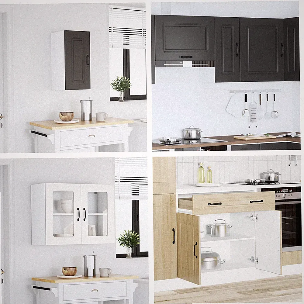 Spülenunterschrank Kalmar Küchenschrank modern Küche Einbauküche Hängeschrank