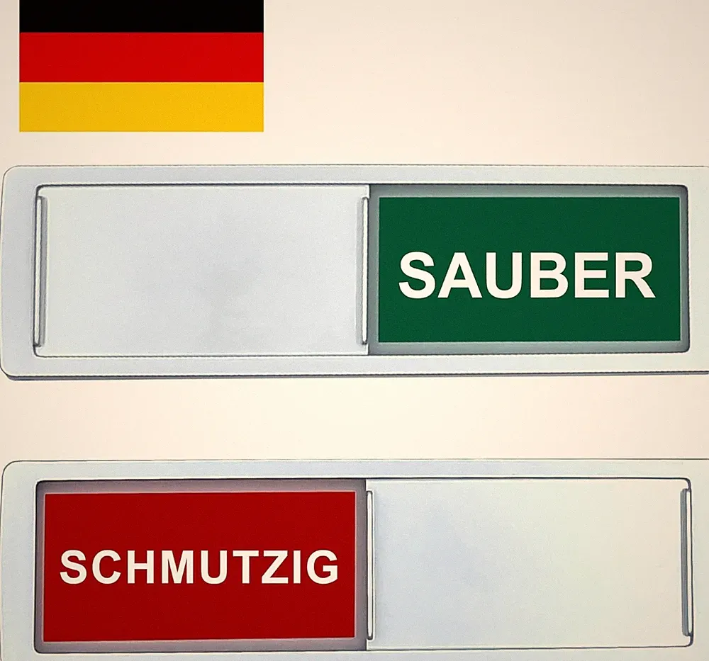 Spülmaschinenmagnet Clean Dirty [Wählen Sie Ihre Sprache] - Leicht zu lesen und