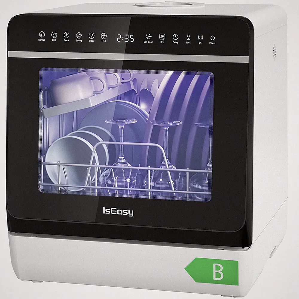 Table Mini Dishwasher with Soft Hose,without Water Connection with 5L Water Tank