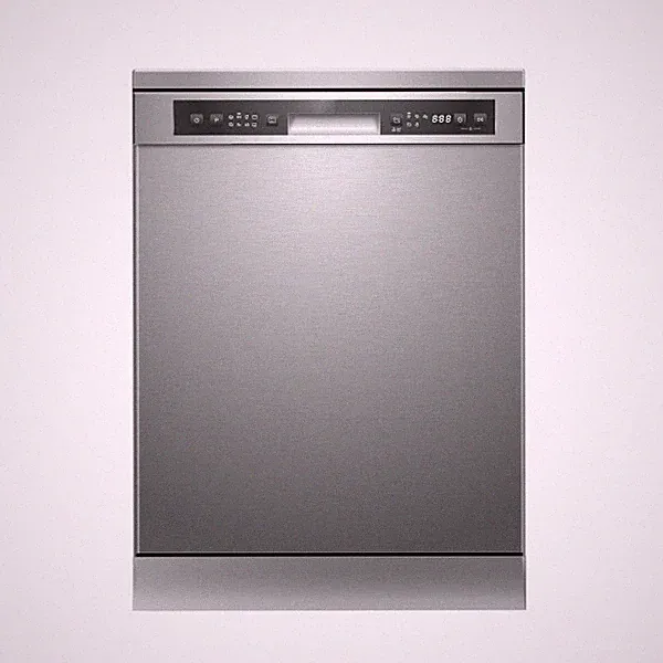 Wolkenstein Geschirrspüler WGSP14-6DS - freistehend, 60cm, silber, 14 Gedecke